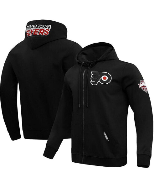 Men's Black Philadelphia Flyers Classic Chenille Full-Zip Hoodie Jacket