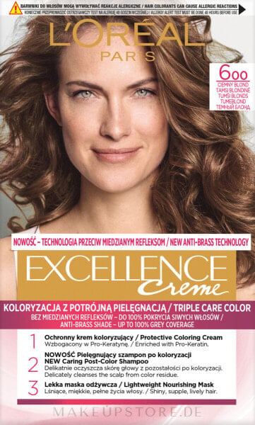 L'Oreal Paris Excellence - Haarfarbe 6.00 - Dark Blonde