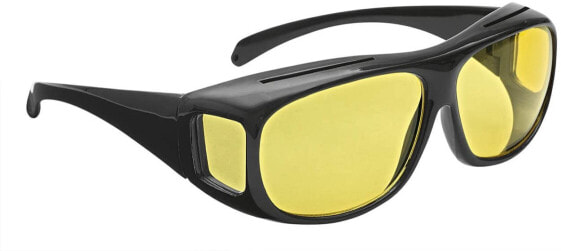 Wedo 27147099 Night Vision Glasses for Drivers, Tinted Polarised Lenses, ISO Standard, Case and Instructions (cannot guarantee instructions are in English) Black/Yellow
