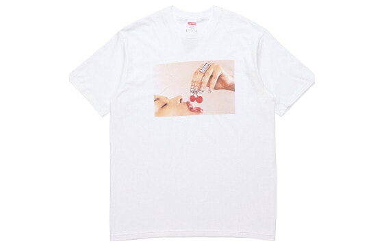 Supreme SS20 Week 1 Cherries Tee 樱桃短袖T恤 男女同款 白色 / Футболка Supreme SS20 Week 1 Cherries Tee T SUP-SS20-285