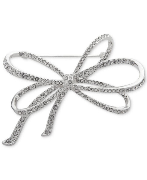 Брошь Anne Klein pavé Bow Pin