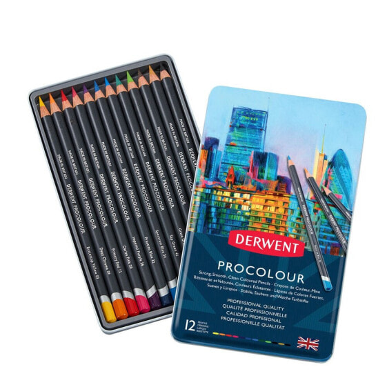 DERWENT Metallic Box Procolour Pencil 12 Units