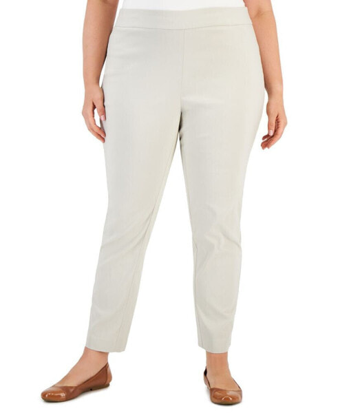 Plus Size Pull-On Cambridge Pants, Created for Macy's