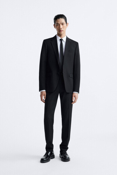 Пиджак узкого покроя ZARA Slim Fit Suit Blazer