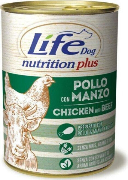 Life Pet Care LIFE DOG pusz.400g CHICKEN + BEEF + VEGETABLES /24