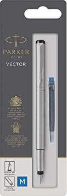Ручка Parker VECTOR Edelstahl M Blue Blister
