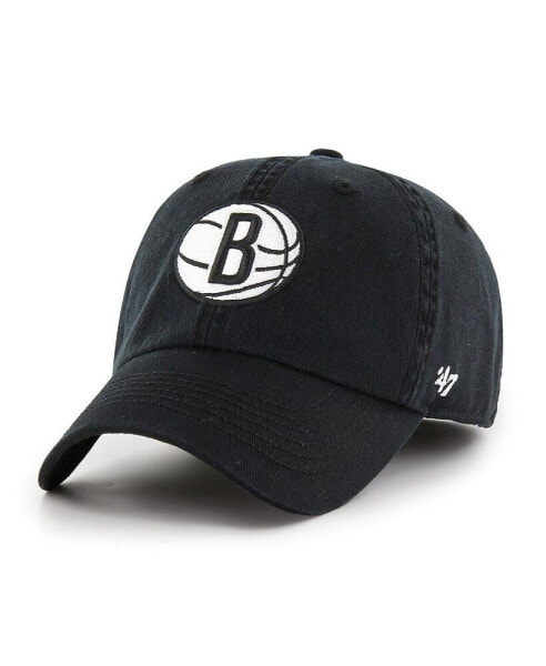 Men's Black Brooklyn Nets Classic Franchise Fitted Hat