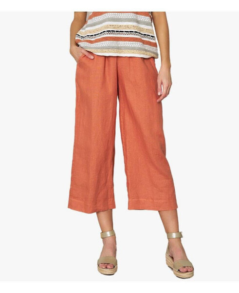 Women's Pull On Linen City Pants