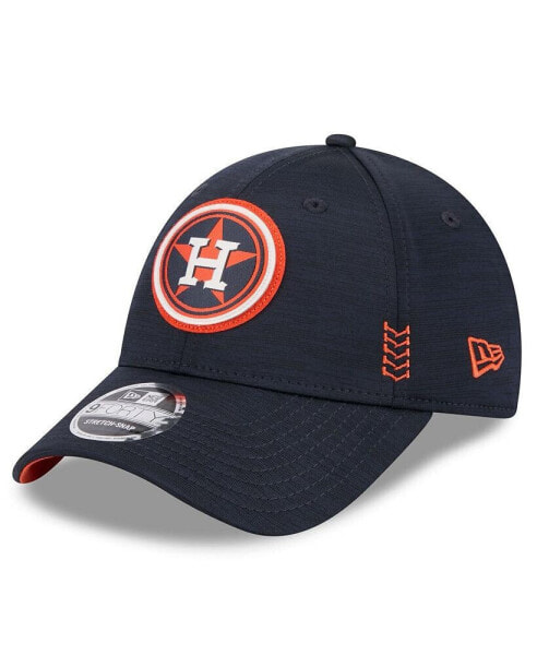 Men's Navy Houston Astros 2024 Clubhouse 9FORTY Adjustable Hat