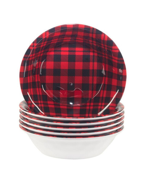 Buffalo Plaid 11" Set of 6 All Purpose Bowl