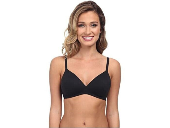 Wacoal 257353 Women How Perfect Contour Wireless Bra Black Size 38D