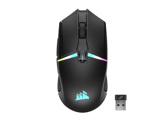 Corsair NIGHTSABRE WIRELESS RGB Gaming Mouse, hyper-fast sub-1ms SLIPSTREAM WIRE