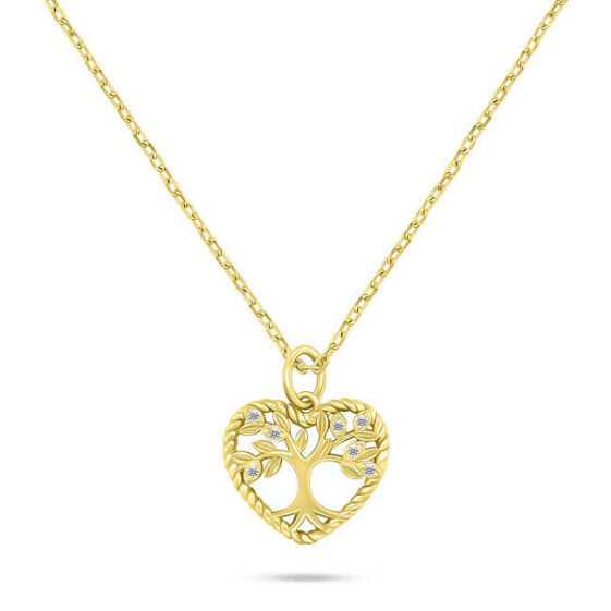 Decent Gold Plated Tree of Life Necklace NCL152Y