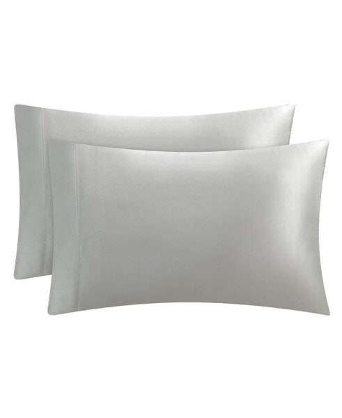 Satin 2 Piece Pillow Case Set, Standard