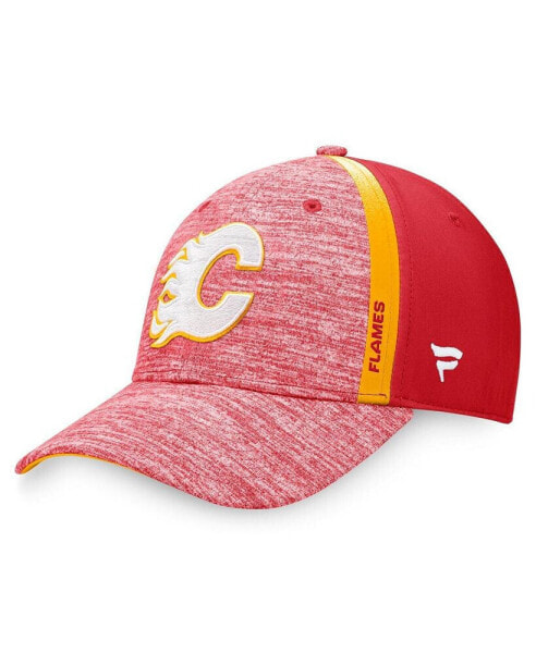 Men's Heather Red Calgary Flames Defender Flex Hat