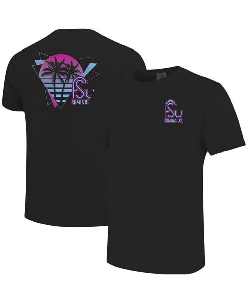 Men's Black Florida State Seminoles Beach Club Palms T-shirt