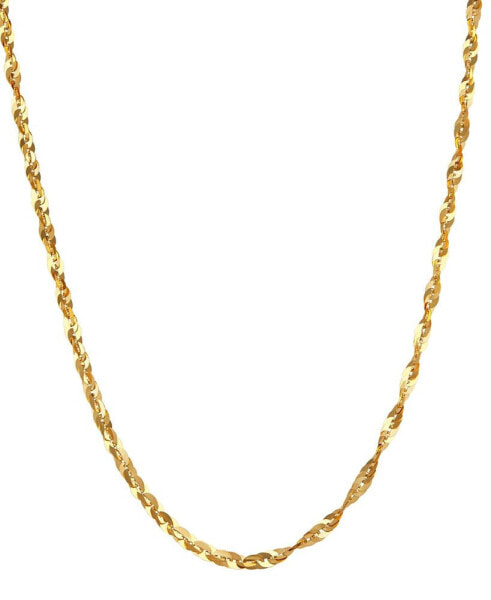 Macy's polished Twist Link 18" Chain Necklace in 14k Gold