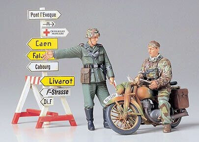 Figurka Tamiya German Motorcycle Orderly Set 35241