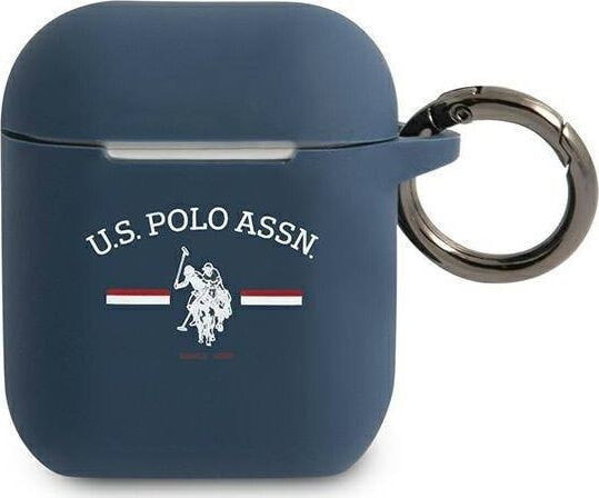 Наушники U.S. Polo Assn. Etui ochronne USACA2SFGV для AirPods 1/2, гранатовые