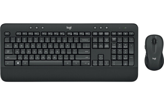 Logitech MK545 ADVANCED Wireless Keyboard and Mouse Combo - Full-size (100%) - RF Wireless - QWERTY - Black - Mouse included