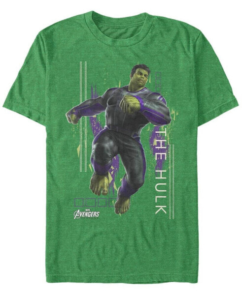 Marvel Men's Avengers Endgame Hulk Action Pose, Short Sleeve T-shirt