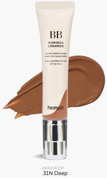 BB-Creme mit Ceramiden - Heimish Moringa Ceramide BB Cream SPF 30 PA++ 31N - Deep