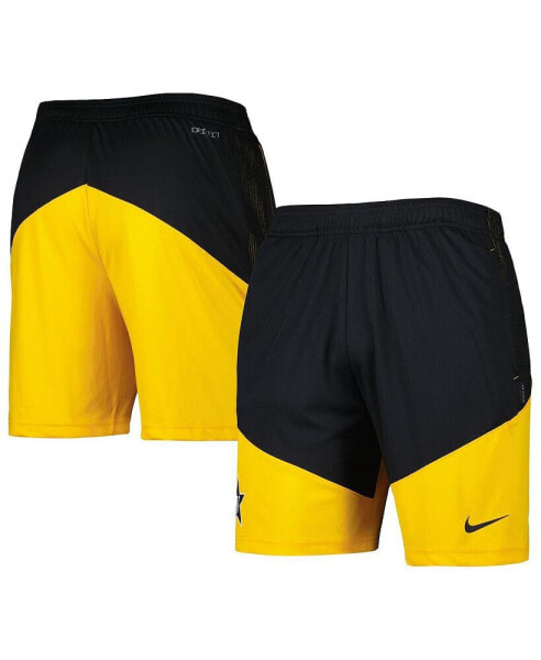 Men's Black, Gold Vanderbilt Commodores Player Performance Lounge Shorts