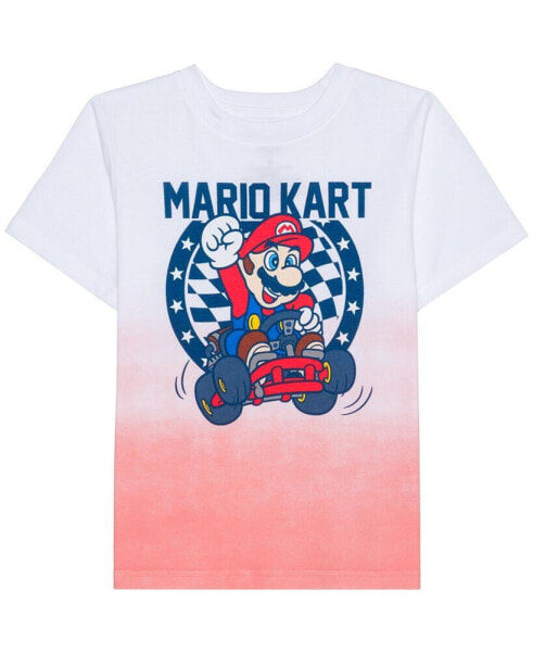 Toddler and Little Boys Mario Kart Short Sleeve Graphic T-shirt