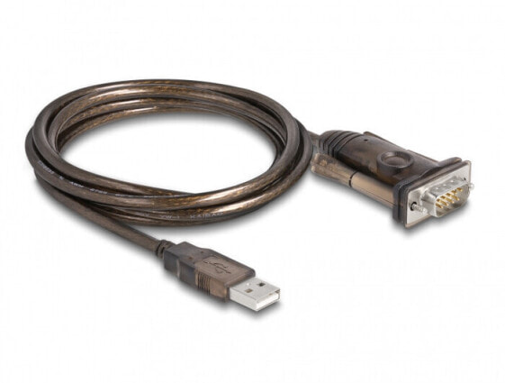 Разъем USB Type-A - DB-9 Delock 62646 черный 1.5 м - Мужской - Мужской