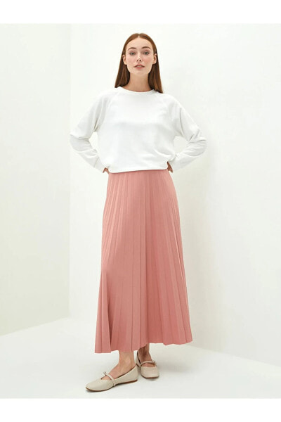 Юбка LC WAIKIKI - Elastic Waist Straight Pleated