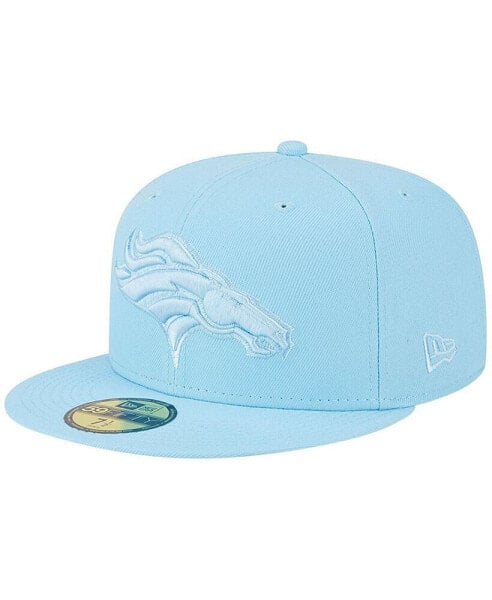 Men's Light Blue Denver Broncos Color Pack Brights 59FIFTY Fitted Hat