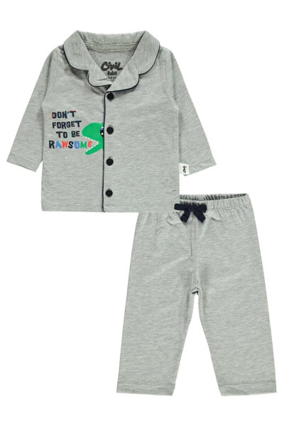 Пижама Civil Baby Gray Pajama  6-18 Months