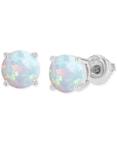 Серьги Macy's lab-Grown Opal Round