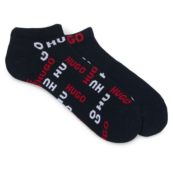 HUGO As Logoallover Cc 10249362 socks 2 pairs