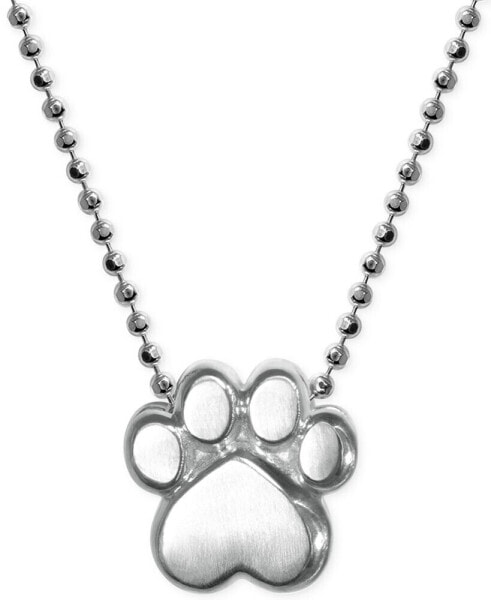 Little Activists by Paw Pendant Necklace in Sterling Silver