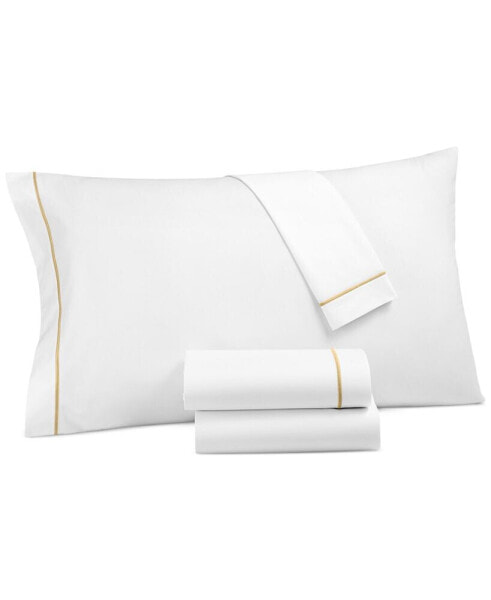 Italian Percale Cotton 4-Pc. Sheet Set, Queen, Created for Macy's