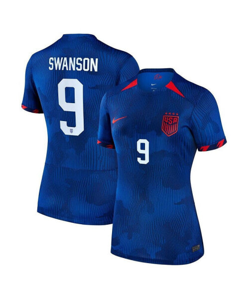 Футболка Nike женская Mallory Swanson Royal USWNT 2023 Away Replica