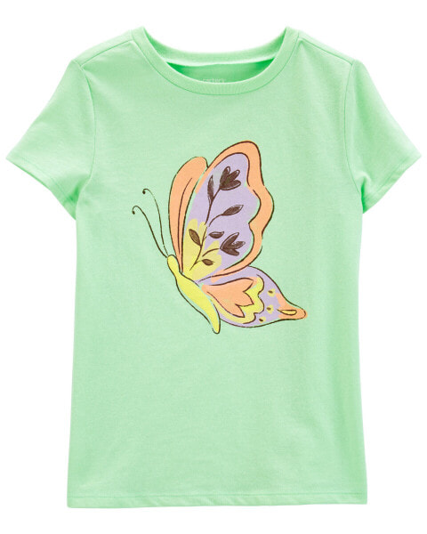 Kid Butterfly Graphic Tee M