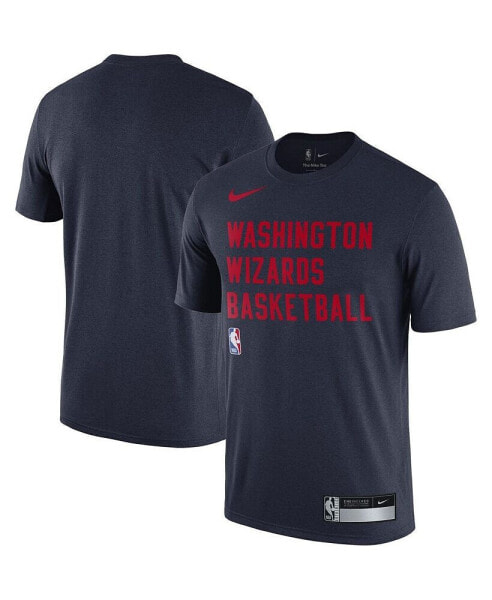 Men's Navy Washington Wizards 2023/24 Sideline Legend Performance Practice T-shirt