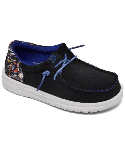 Toddler Kids Wally Funk Splatter Casual Moccasin Sneakers from Finish Line