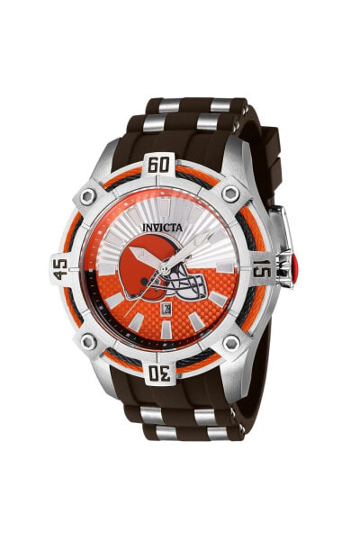 Invicta NFL Cleveland Browns Men's Watch - 52mm. Steel. Light Brown (42075)