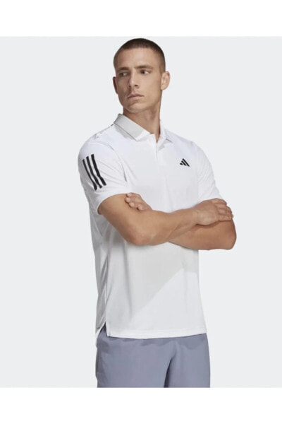 Спортивная футболка Adidas Club 3 Stripes Tennis Polo Erkek Tişört Hs3268