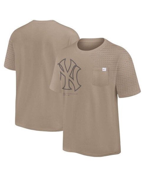 Nike Men's Khaki New York Yankees Statement Max90 Pocket T-Shirt