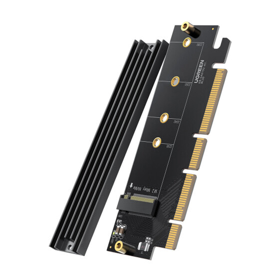 Адаптер PCIe 4.0 x16 для M.2 NVMe M-Key UGreen черный