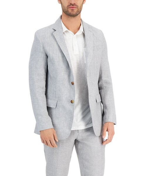 Пиджак мужской 100% льняной Club Room, созданный для Macy's