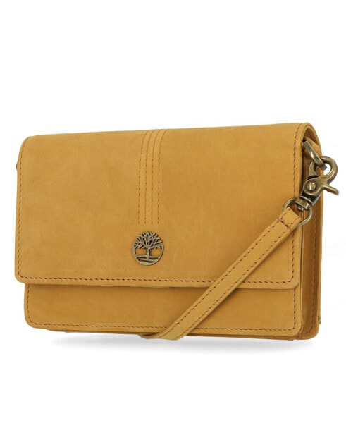 Women's RFID Leather Crossbody Bag Wallet Purse