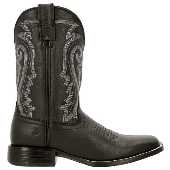 Durango Westward Western Embroidered Square Toe Cowboy Mens Black Casual Boots