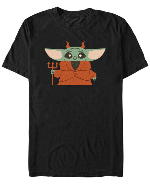Men's Star Wars Mandalorian Devil Child Short Sleeves T-shirt