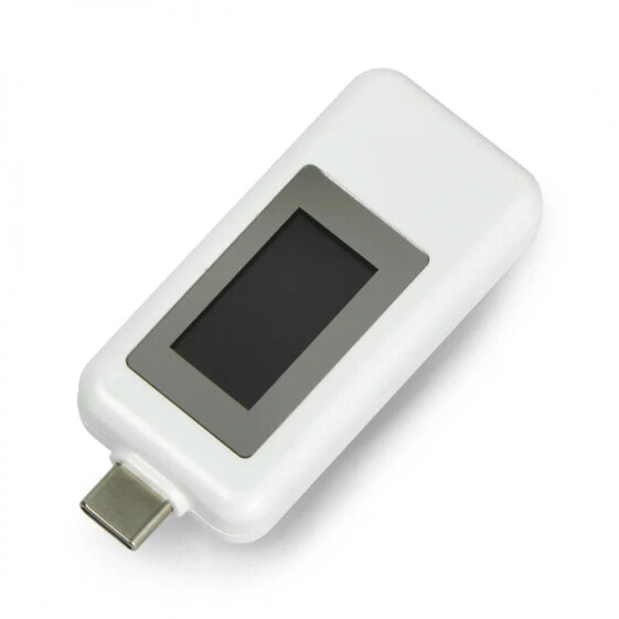 USB tester Keweisi KWS-1802C current and voltage meter from USB C port - white