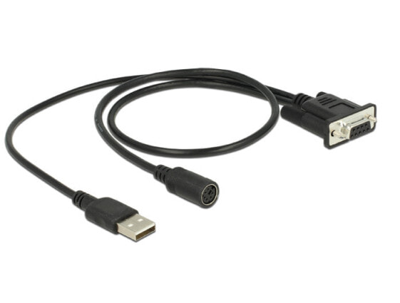 Tragant Navilock 62907 - VGA - MD6 - USB - Black